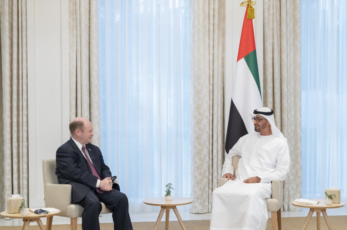 Sheikh Mohamed bin Zayed Al Nahyan meets two US Senators